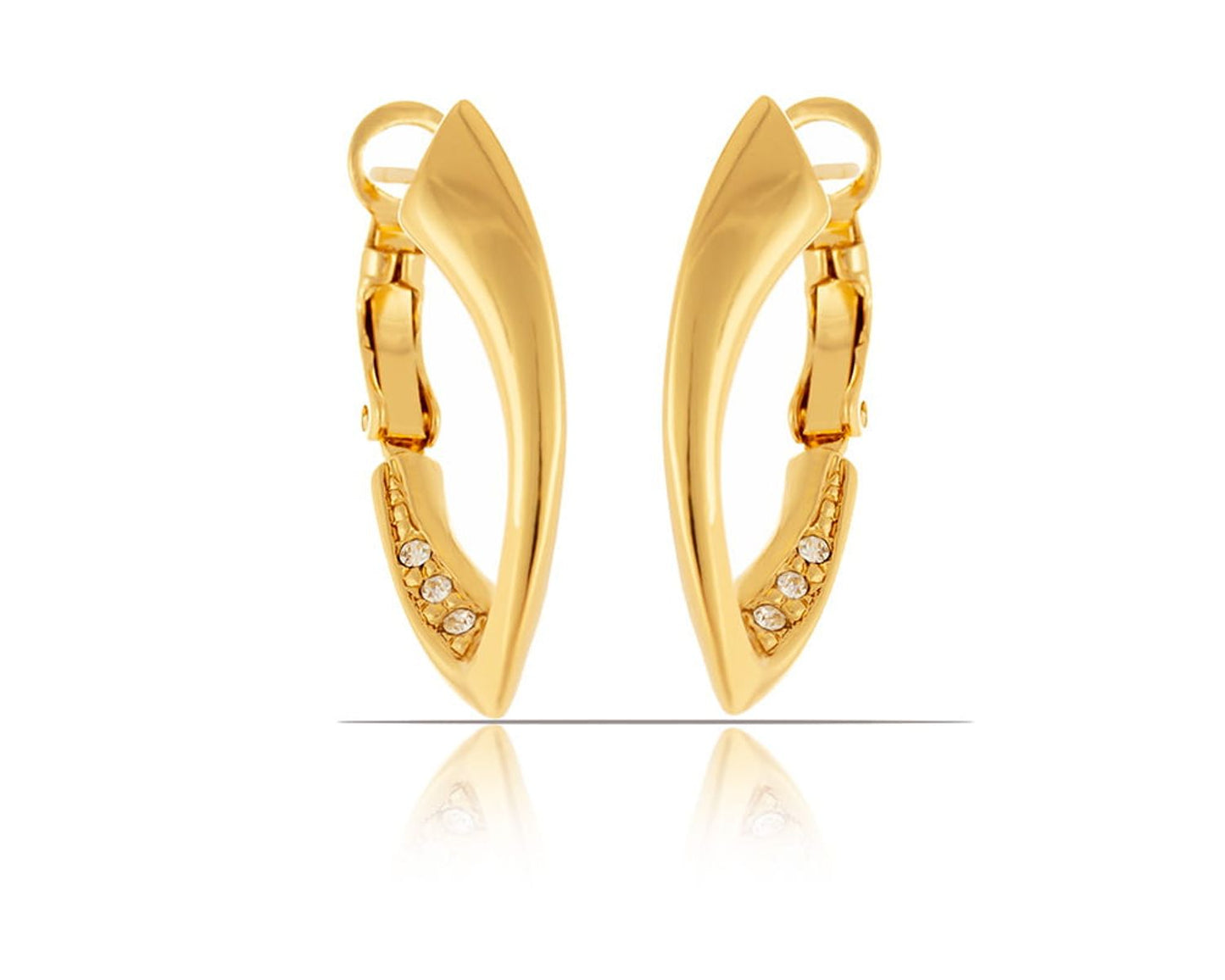 "Earrings with crystals from the Classic collection (P10281AU)"