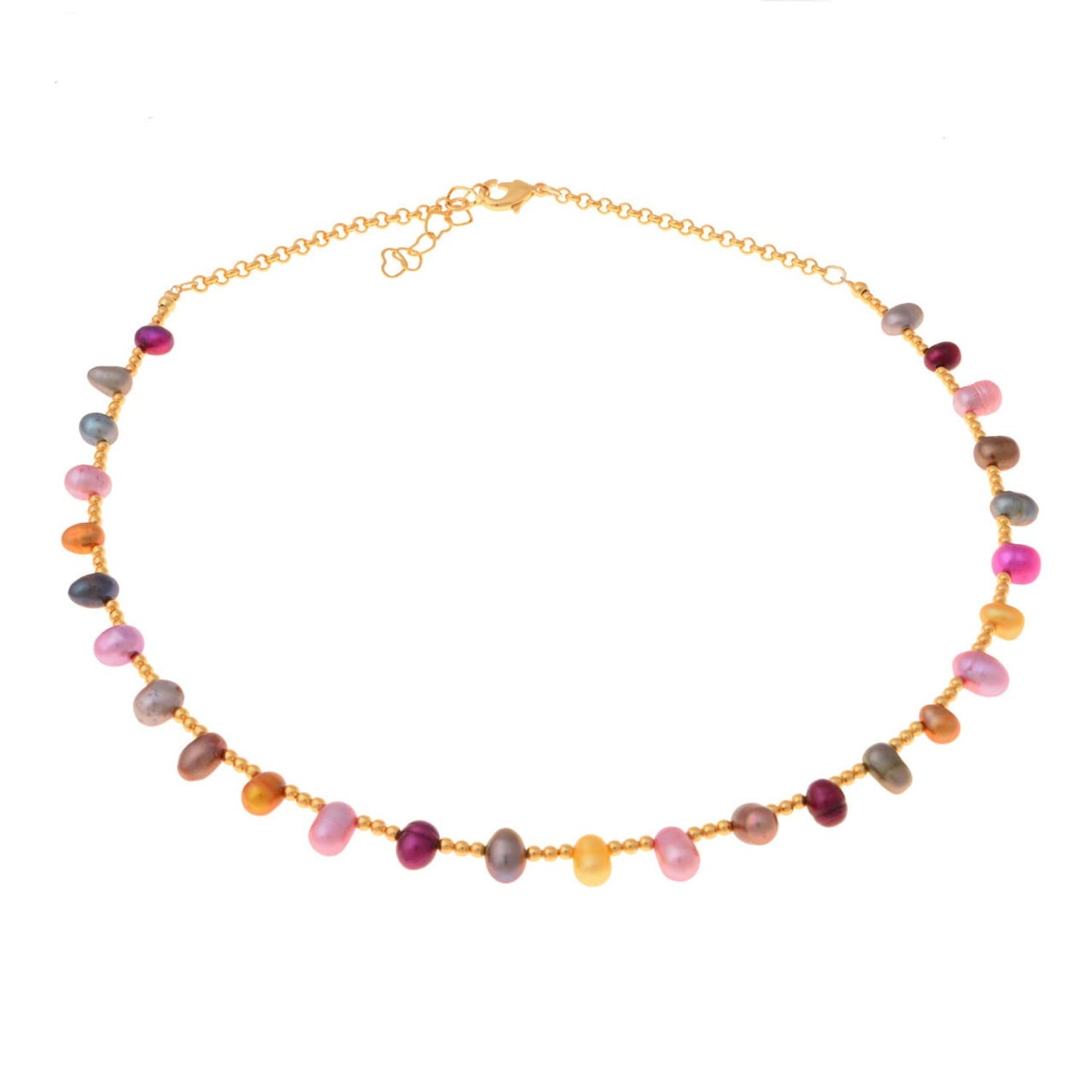 "Necklace with pearls and balls (C22/ADA/03AU)"