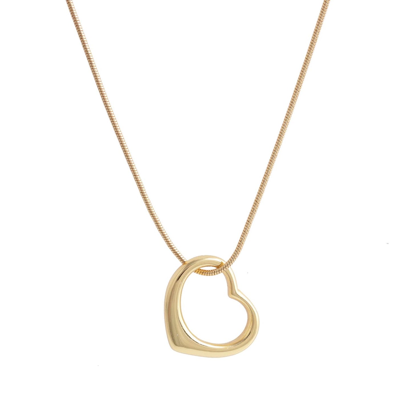 "Solid Heart Necklace (C9838AU)"