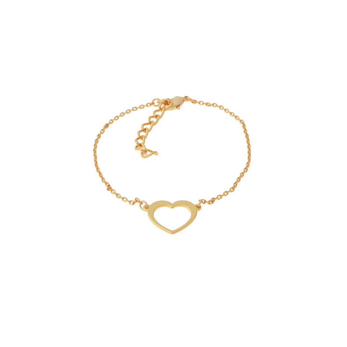 "Heart contour bracelet (B22/TEN/33AU)"