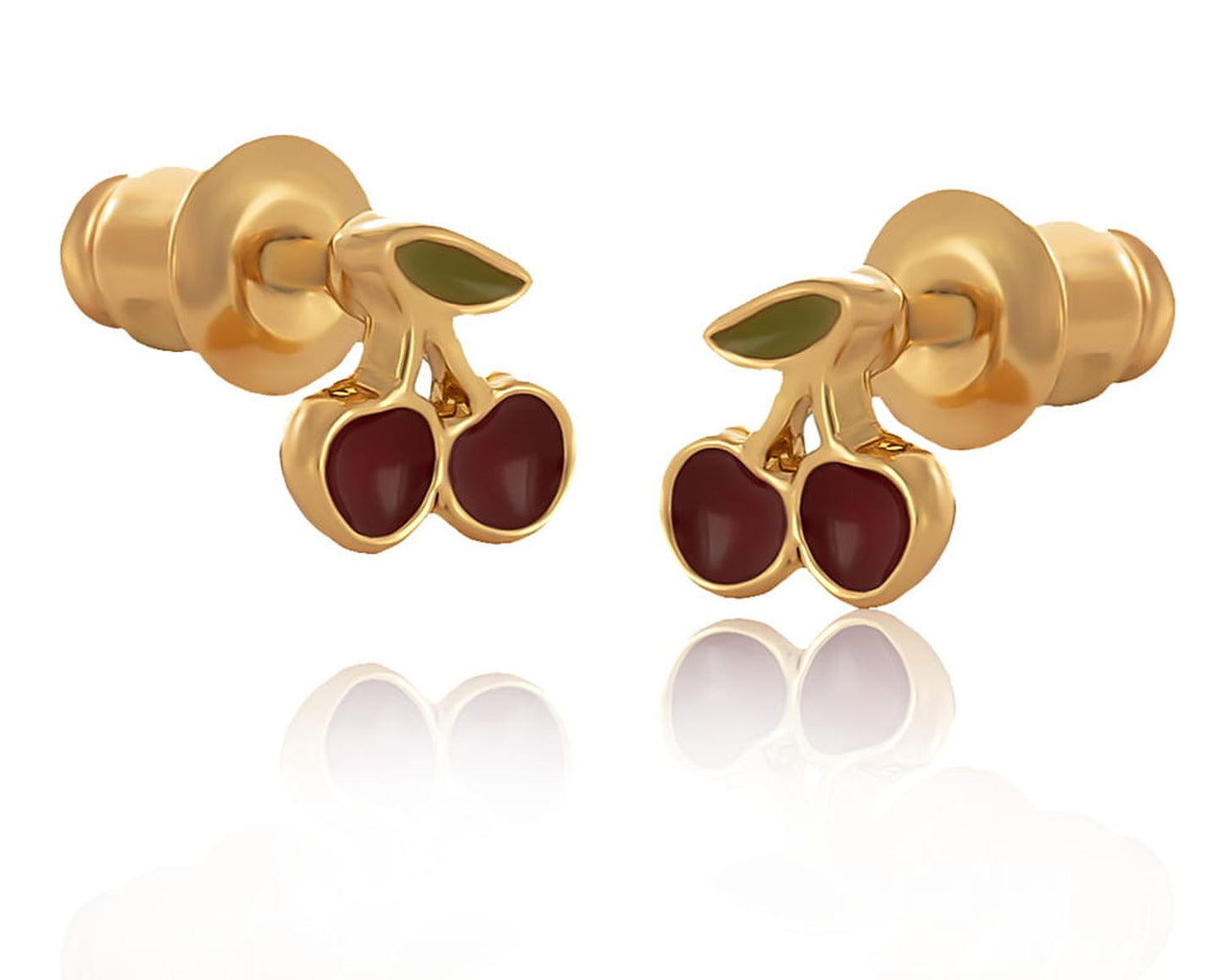 "Red cherry earrings for girls (P15/KDS/13AU)"
