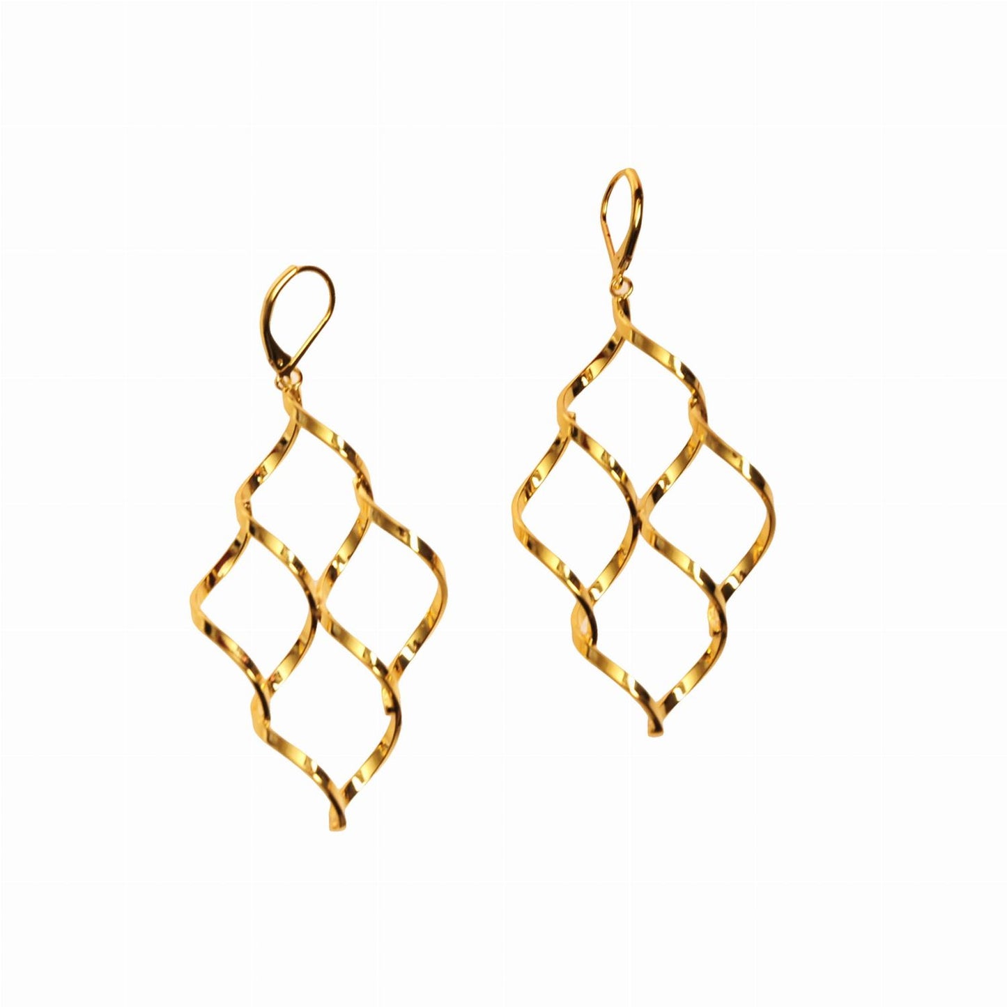 "Earrings abstract mesh (P11667AU)"