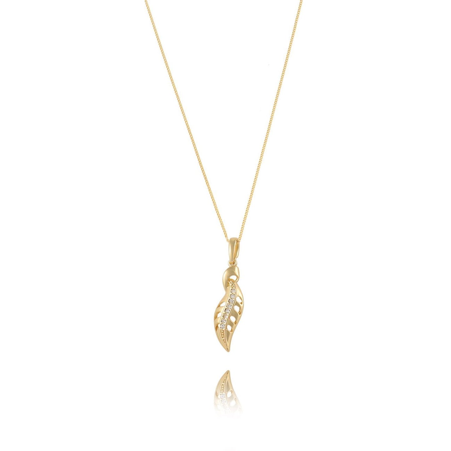 "Chain with openwork leaf from the Mon Paris collection (C23/LAT/10AU)"