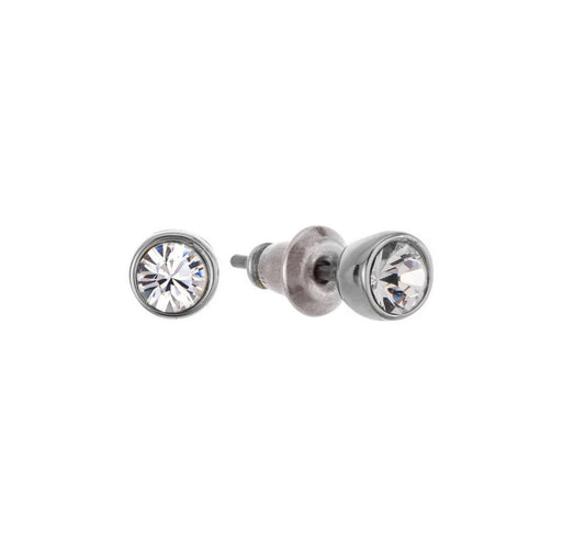 "Small crystal earrings (P13877AG)"