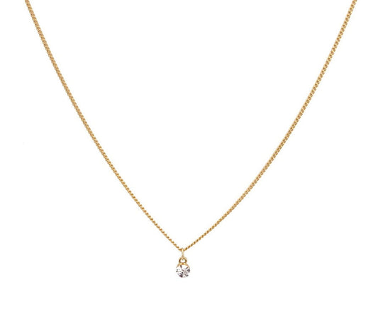 "Necklace with tiny crystal (C21/TEN/19AU)"