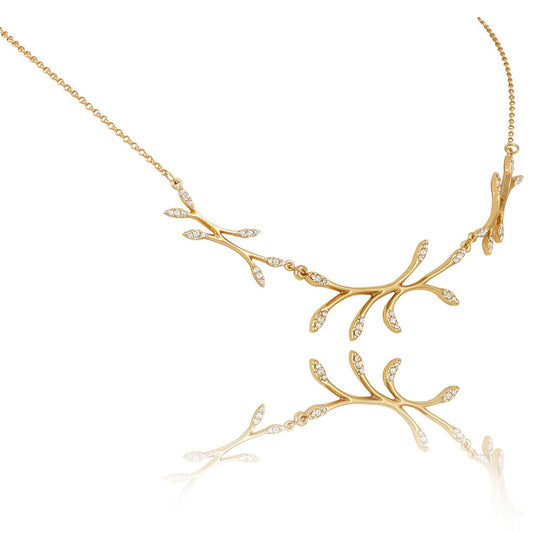 "Necklace with crystals from the Wedding Dream collection (C8788/3AU)"