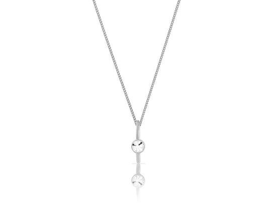 "Single crystal necklace from the Classic collection (C11873AG)"
