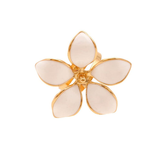 "Ring with enameled flower (R21/WIO/54AU)"