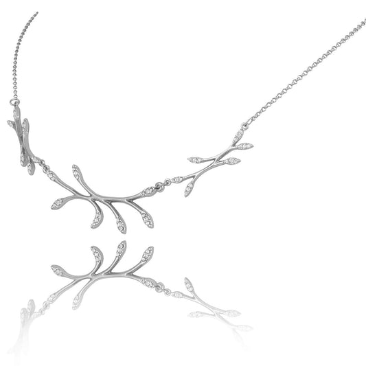 "Necklace with crystals from the Wedding Dream collection (C8788/3AG)"