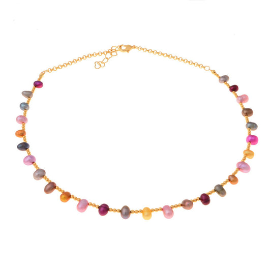 "Necklace with pearls and balls (C22/ADA/03AU)"