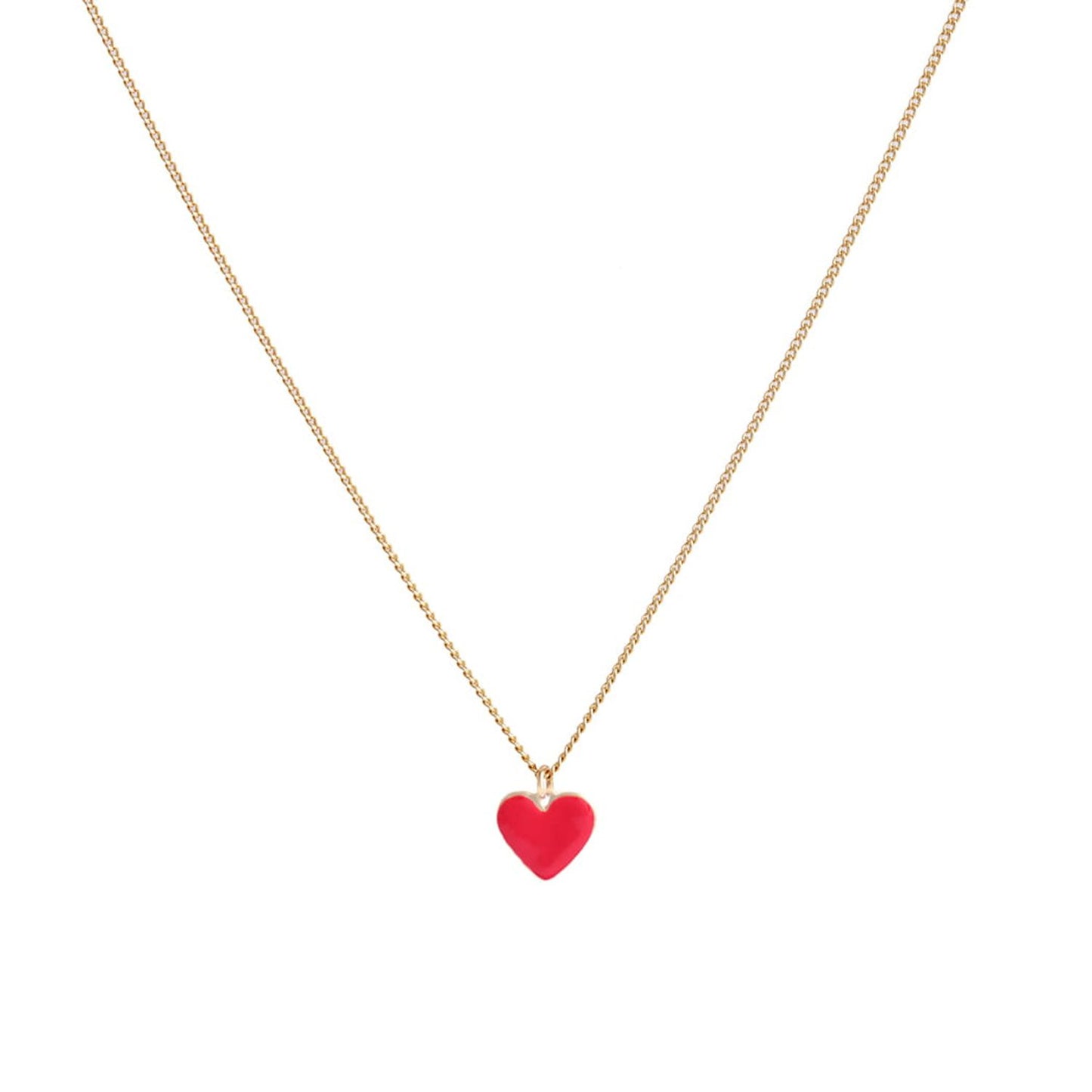"Heart necklace with enamel (C22/ZIM/45AU)"