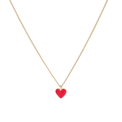"Heart necklace with enamel (C22/ZIM/45AU)"