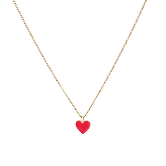 "Heart necklace with enamel (C22/ZIM/45AU)"