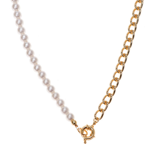 "Pearl necklace on chain (C15/MON/11AU)"