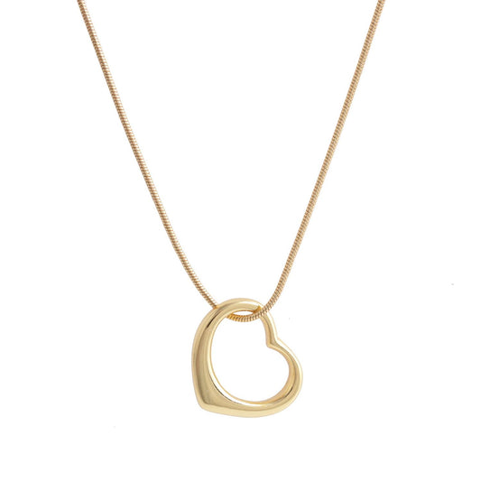"Solid Heart Necklace (C9838AU)"