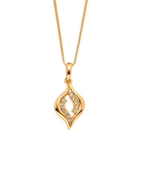 "Necklace with eye and crystals (C12918AU)"