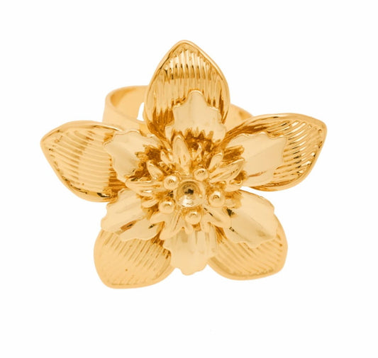 "Adjustable flower ring (R21/WIO/21AU)"
