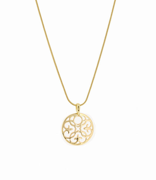 "Necklace with small rosette (C13556AU)"