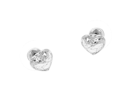 "Tiny heart earrings (P6972AG)"