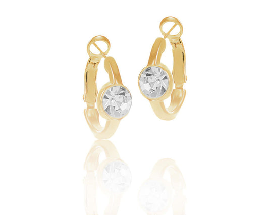 "Classic earrings with stone from the Classic collection (P11873AU)"