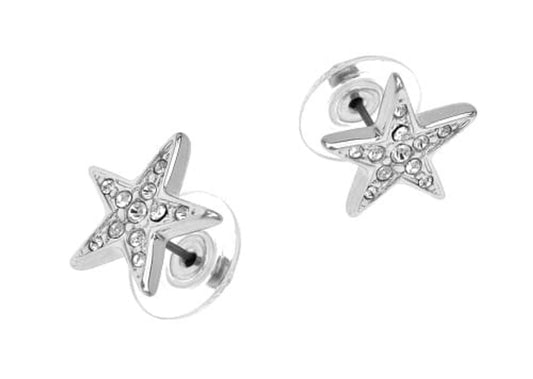 "Star earrings with zircons (P3237AG)"