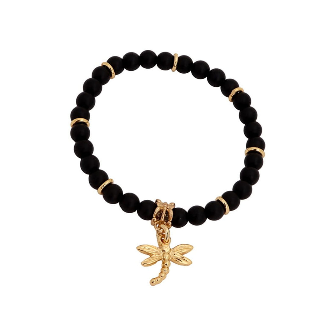 "Beaded bracelet with dragonfly M (B21/KOR/03AU)"