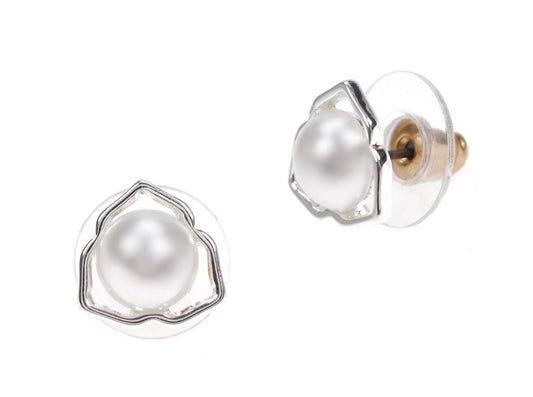 "Bell earrings with pearls (P14785AG)"