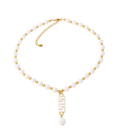 "Necklace with onyx and enamel (C22/LAT/18AU)"