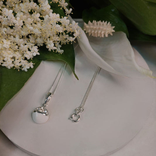 "Necklace with crystals from the Wedding Dream collection (C8879AG)"