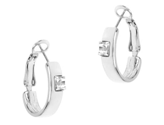 "Earrings with crystals from the Classic collection (P8023AG)"