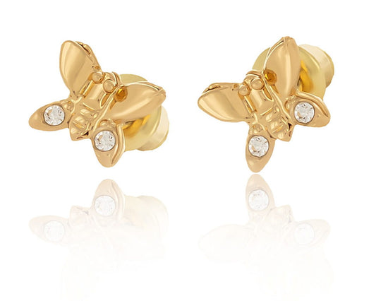 "Delicate butterfly earrings with Preciosa crystals (P7654AU)"
