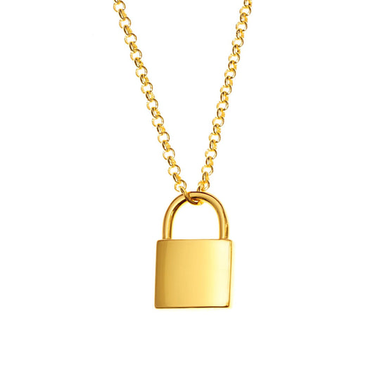 "Necklace with small padlock (C15/LIT/17/1AU)"