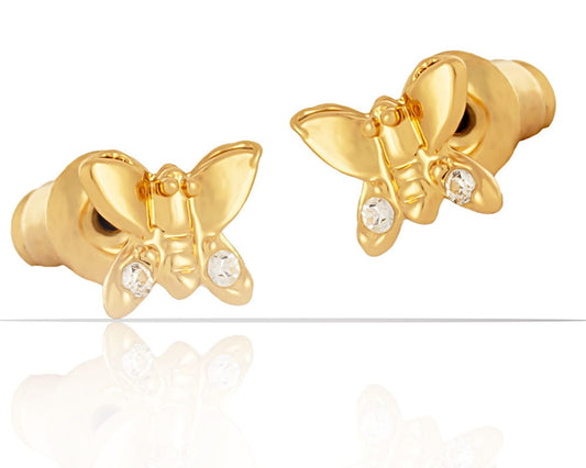 "Delicate butterfly earrings with Preciosa crystals (P7654AU)"